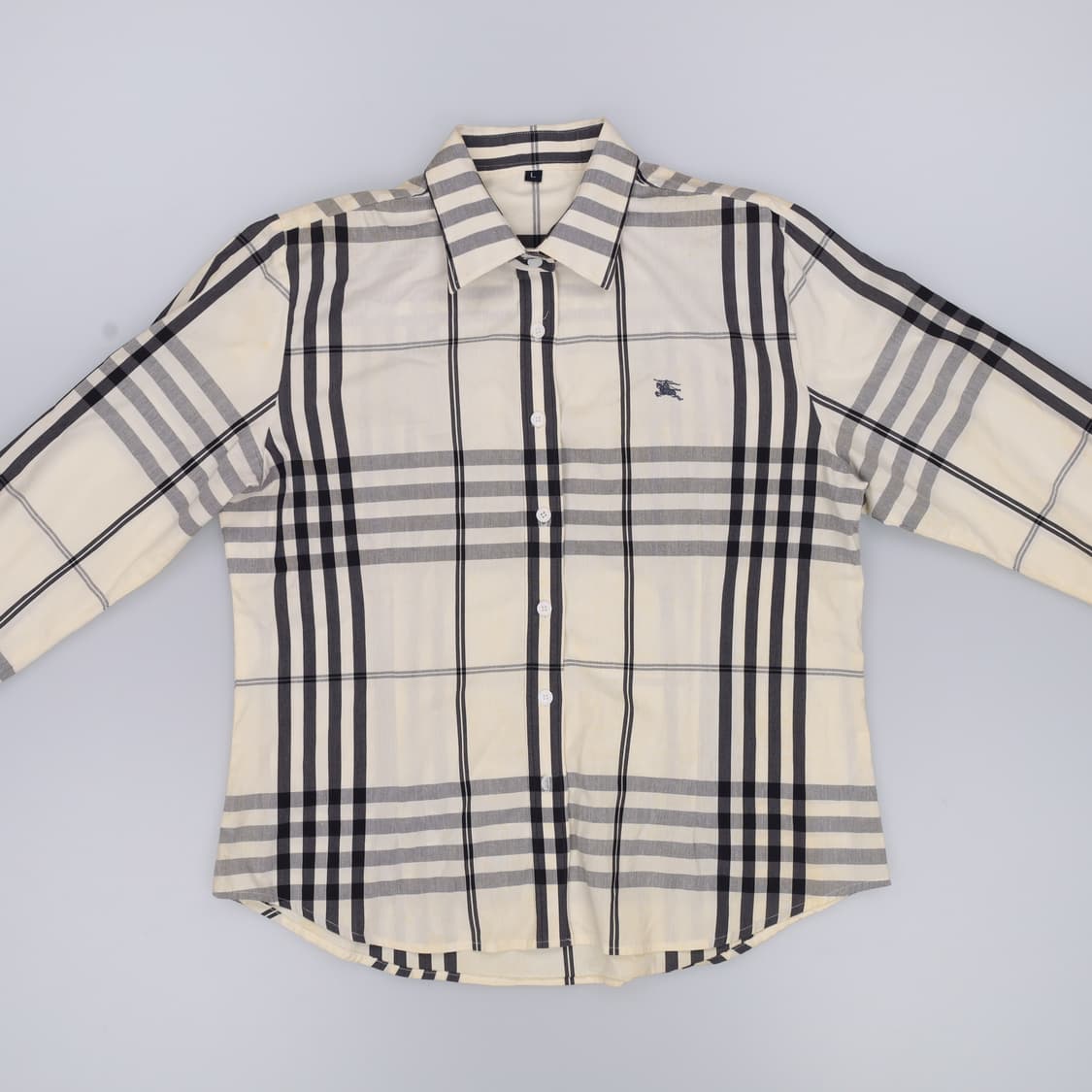 L 빈티지 노바체크 셔츠(전체오염) 0401H1 상품이미지4