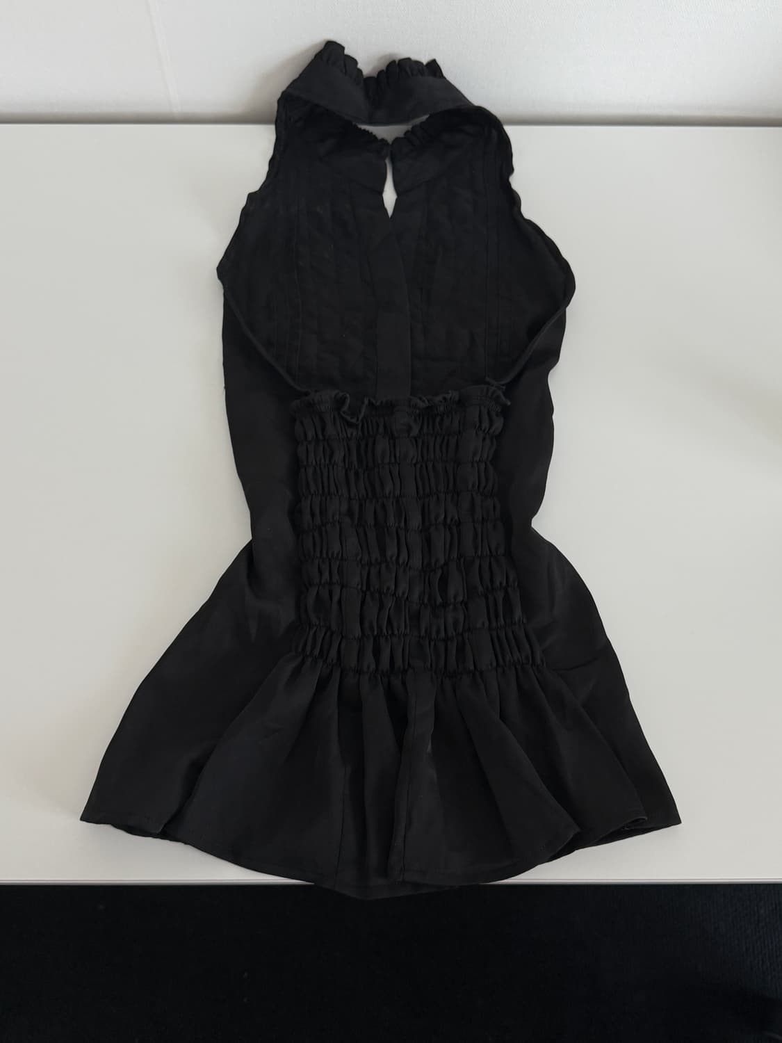 빈티지 긱시크 홀터셔츠 레이어룸 와걸 큐빈 상품이미지2