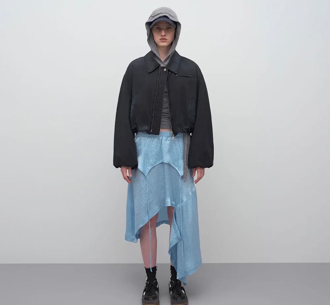 SPRAY WASHED CROPPED PADDED JACKET 상품이미지2