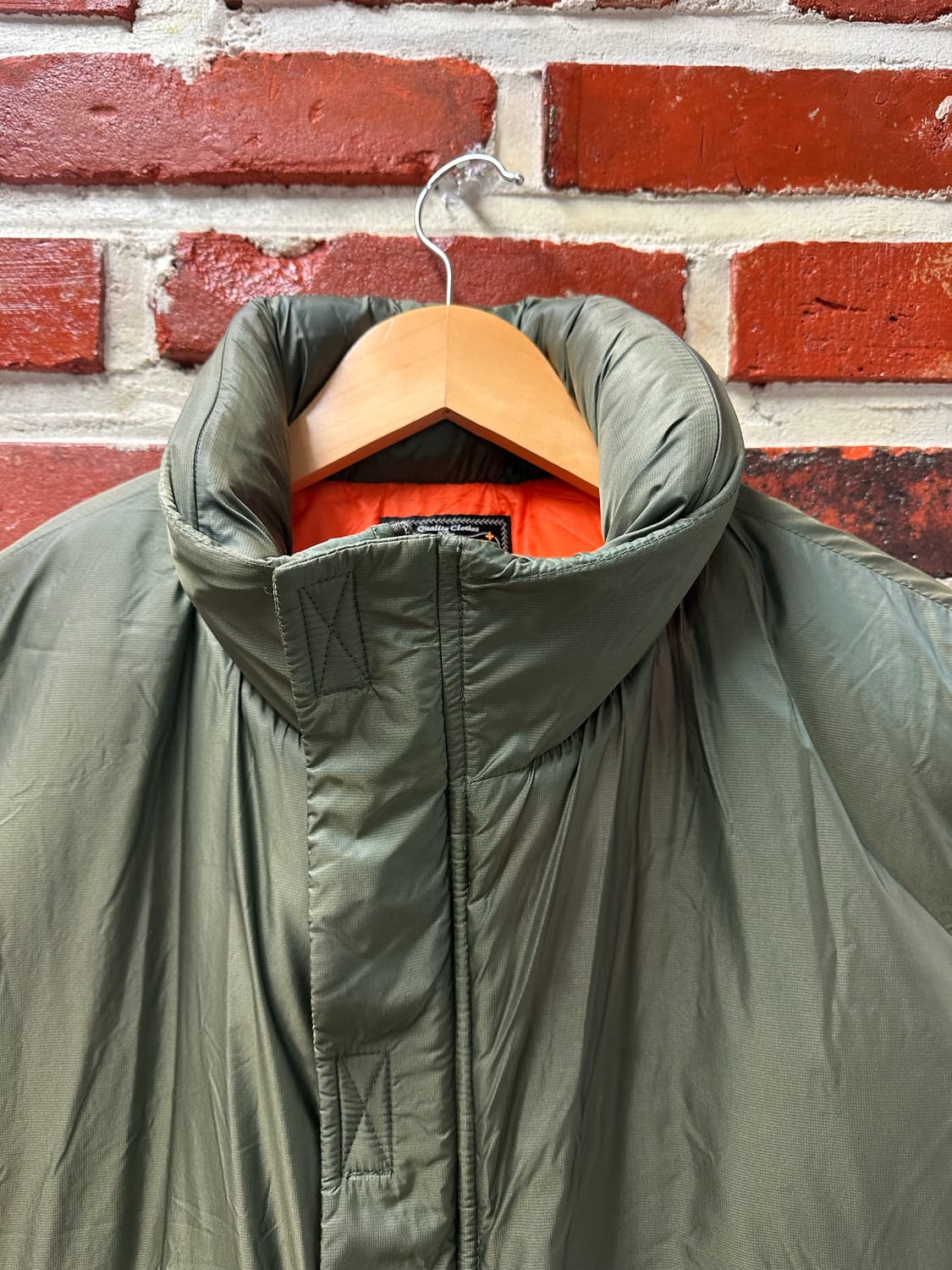 (XL)빔즈 밀리터리 립스탑 퍼프 베스트 카키 상품이미지2