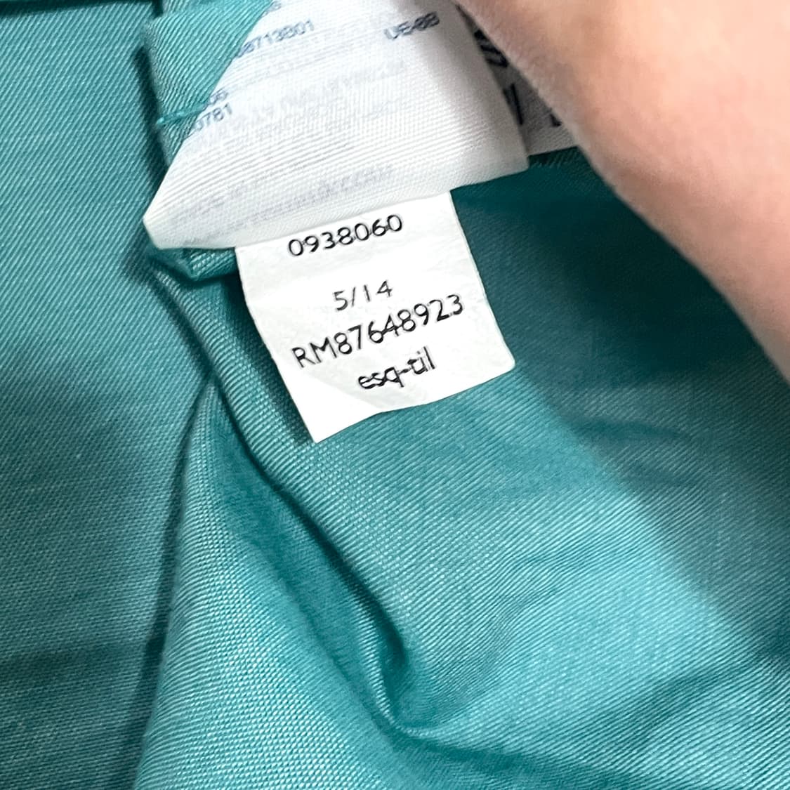 타미힐피거 청록 포켓 셔츠 여성L 상품이미지5