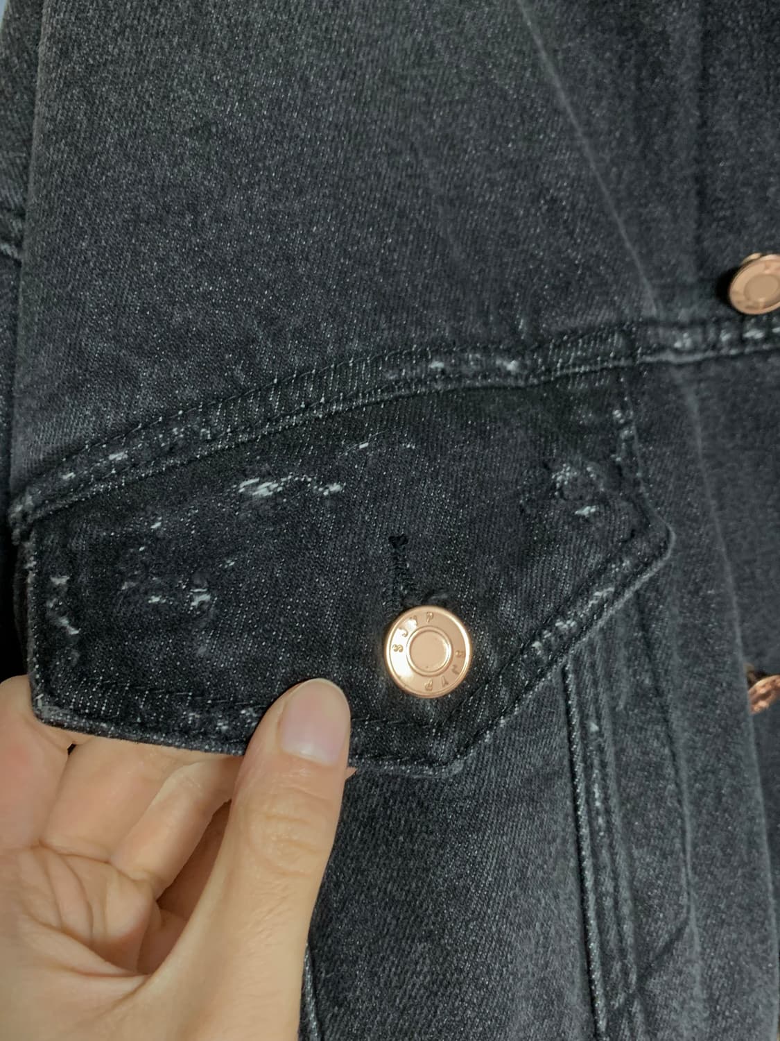 SJYP 레오파드 퍼 데님자켓 M사이즈 상품이미지4