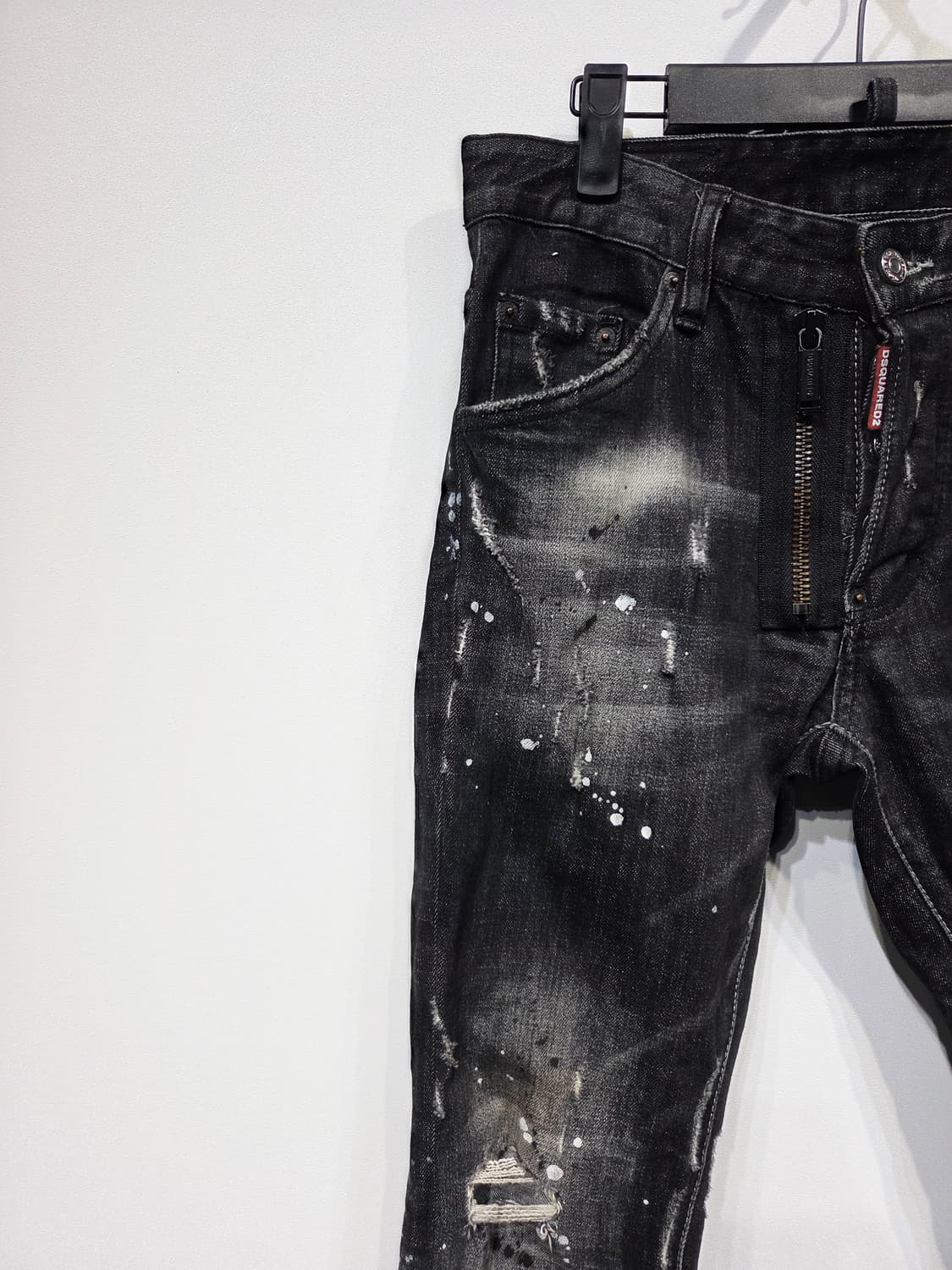 디스퀘어드2. 남자 블랙 워딩 스케이터 진_44 상품이미지3