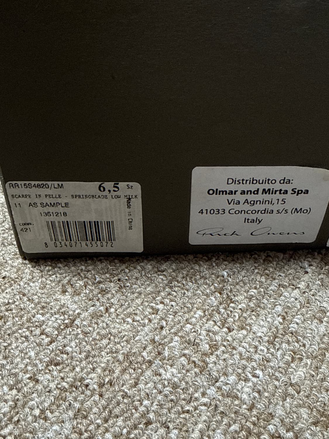 ss15 릭오웬스 x 아디다스 스프링블레이드 화이트 상품이미지7