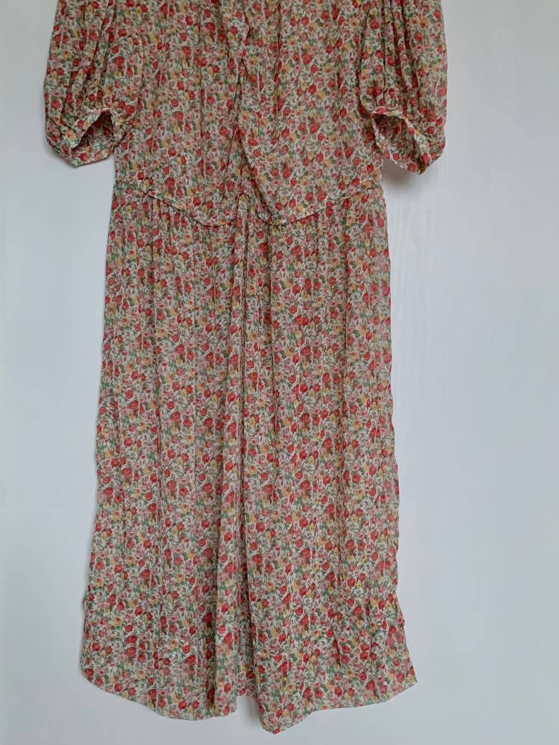 프레클 플라워 백 오픈 쉬폰 드레스 원피스 상품이미지5