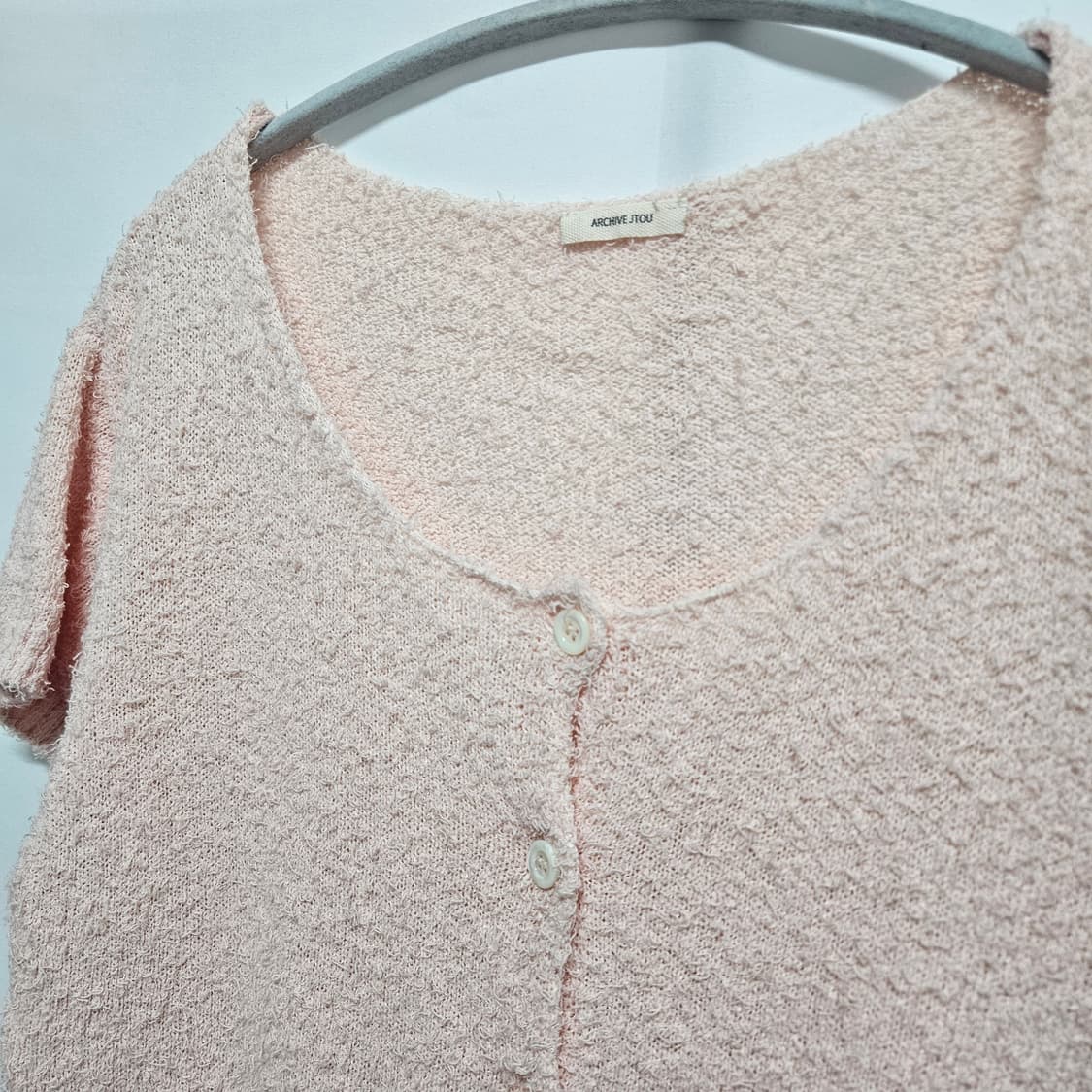 아카이브제이투유 U넥 여름 반팔 가디건 F 상품이미지2