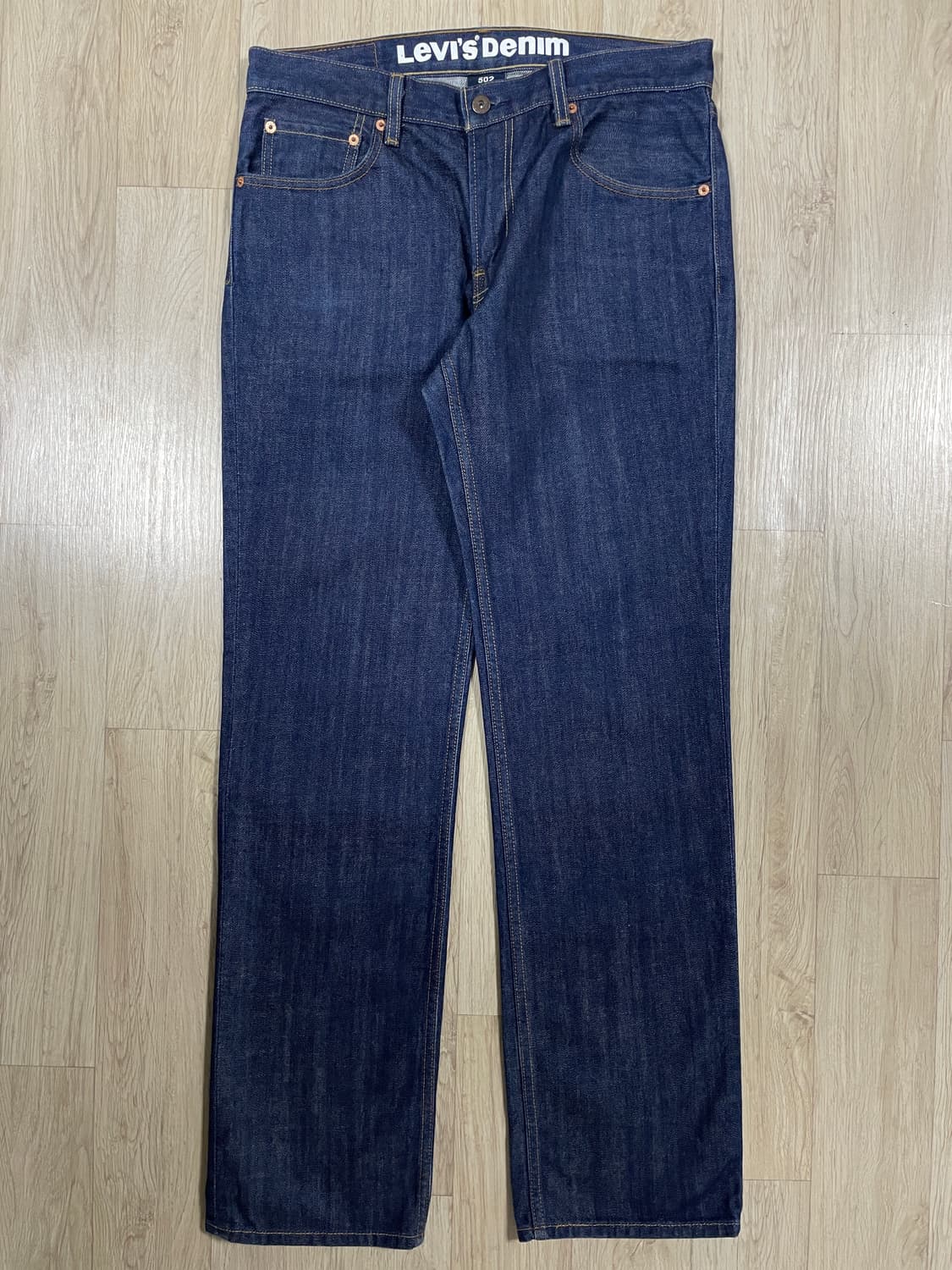 33) 00's 리바이스 매장판 502 일자핏 진청 데님팬츠 상품이미지2