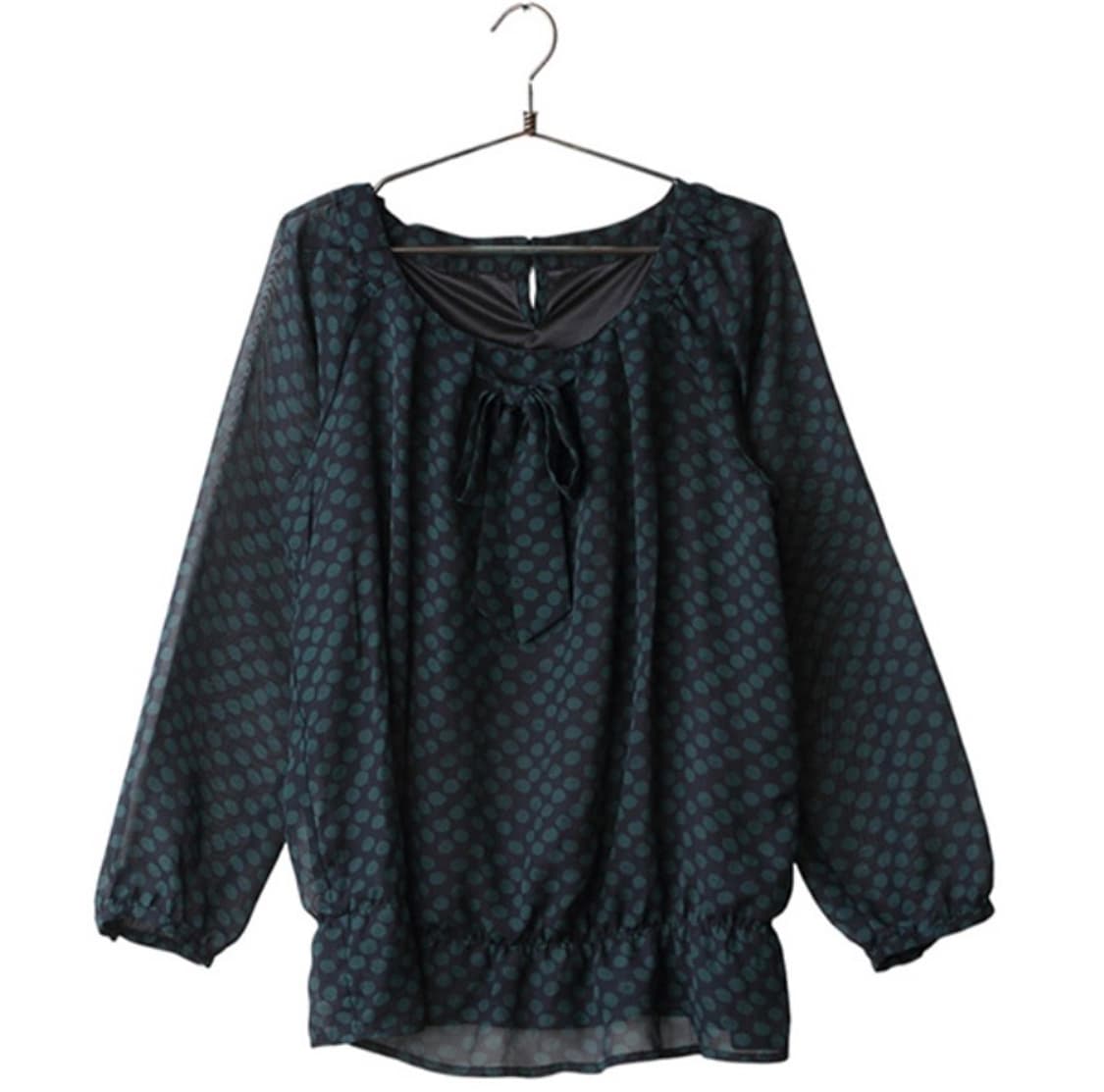 빈티지 패턴 블라우스 상품이미지1