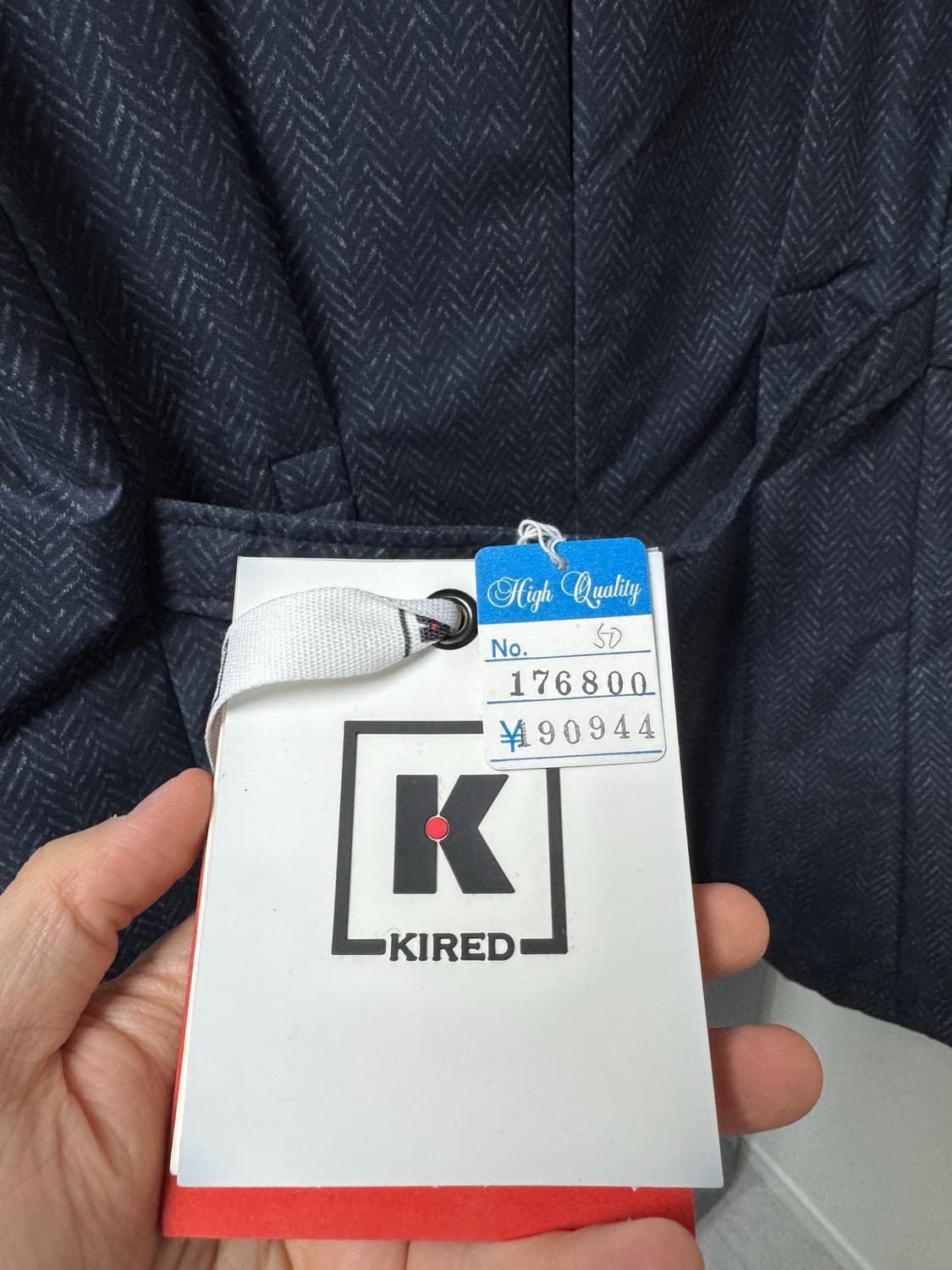 키레드 네이비헤링본 패딩자켓 50사이즈 키톤 샤맛 링자켓 드레익스 상품이미지2
