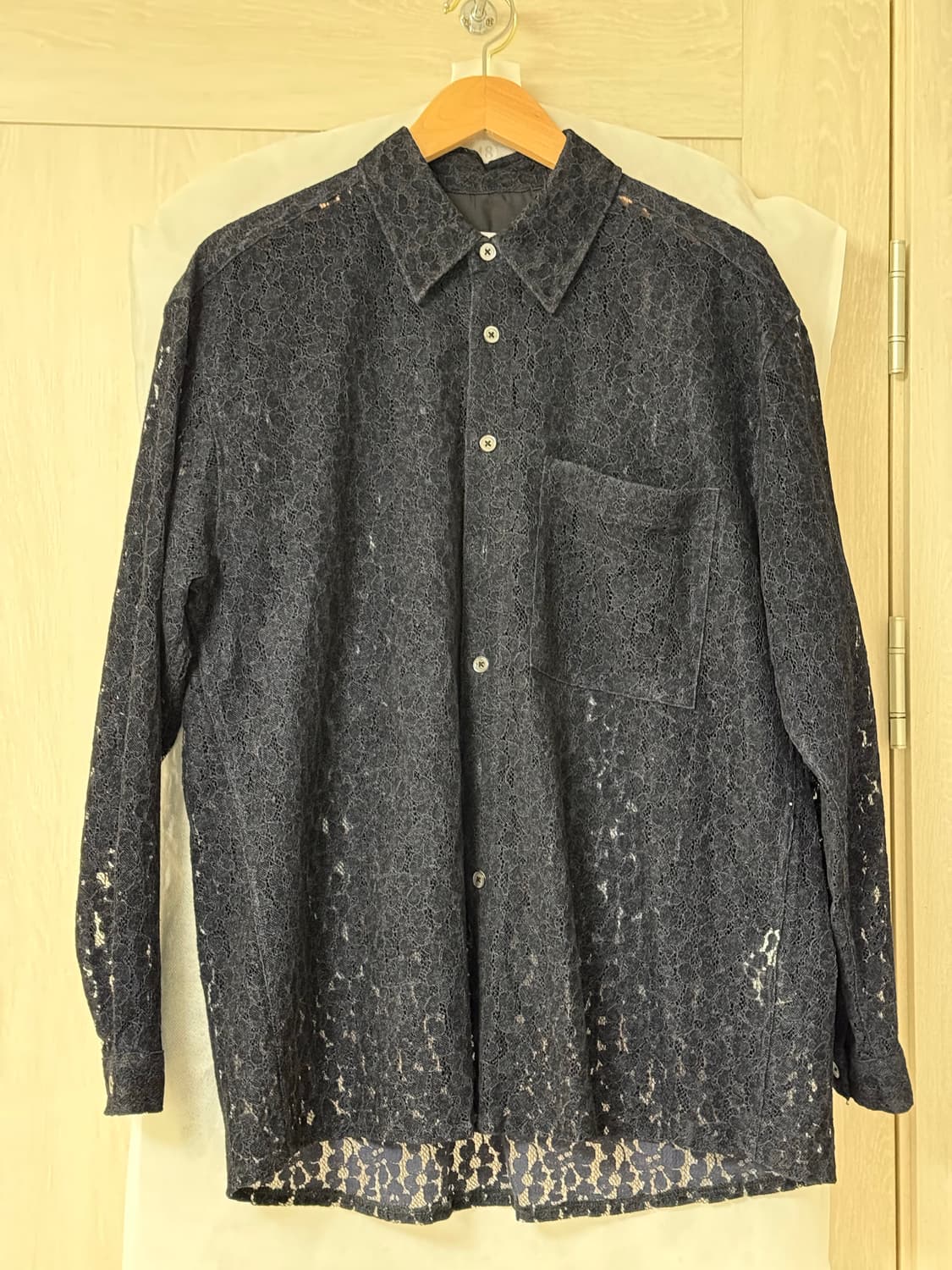 Youth loosed shirt black flower 상품이미지2
