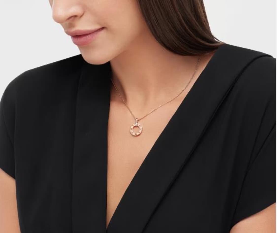 불가리불가리 목걸이 로즈골드 다이아세팅 상품이미지5