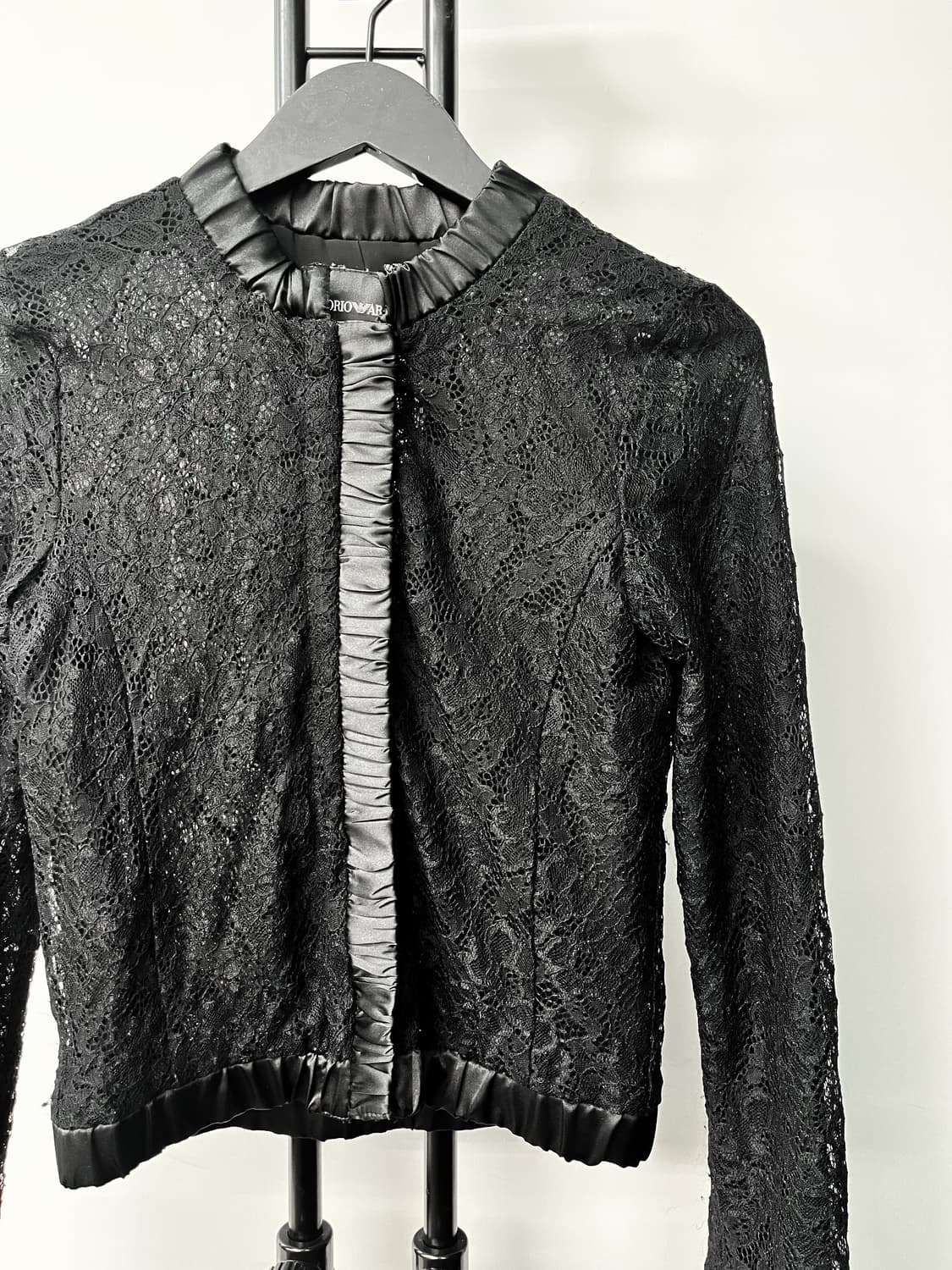 엠포리오 아르마니 09s/s 블랙 레이스 자켓 상품이미지3