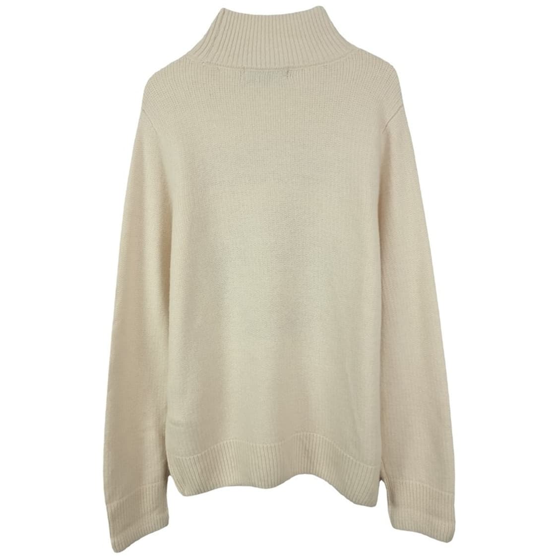 [안나수이] 그래픽 쟈카드 터틀넥 니트 아이보리 M18673 상품이미지3