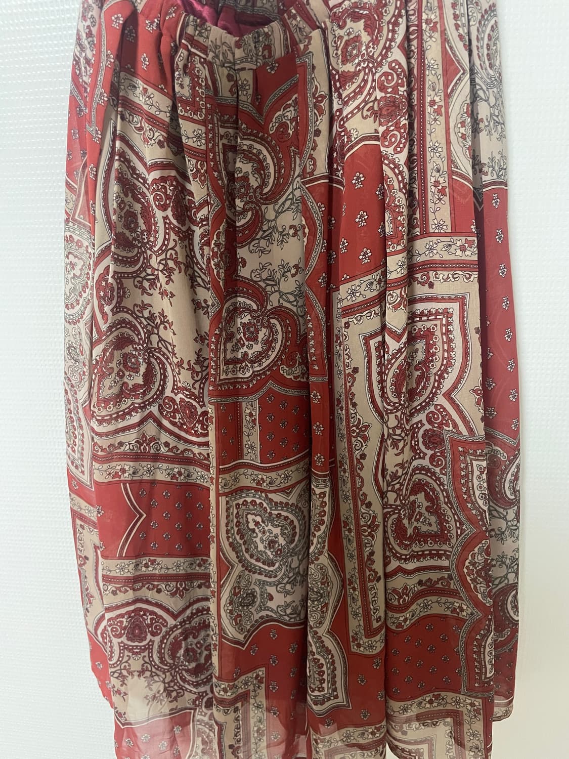 빈티지 페이즐리 쉬폰 스커트 상품이미지3