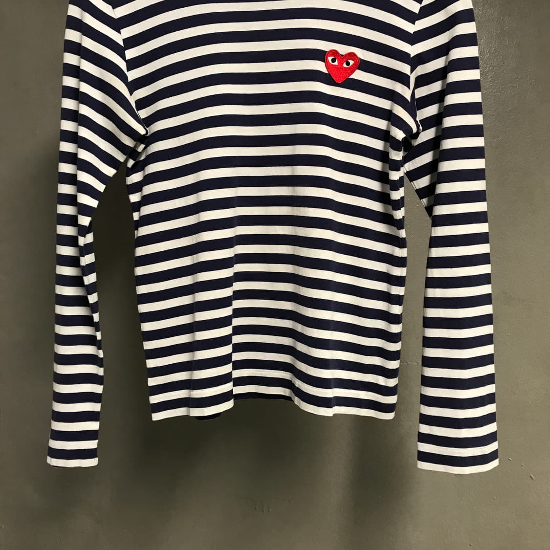 꼼데가르송 와펜 스트라이프 긴팔 티셔츠 S(W) 상품이미지3