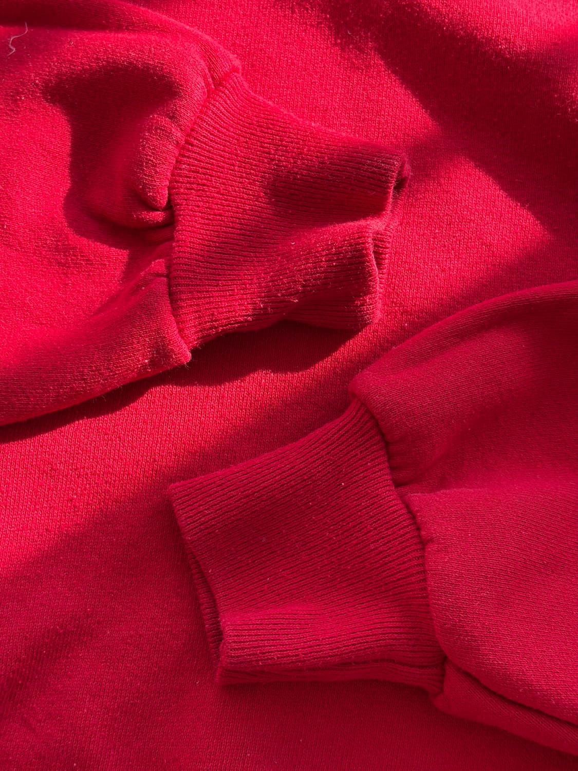 90s Jerzess 져지스 50 50 스웻 플레인 레드 (미제) 상품이미지5