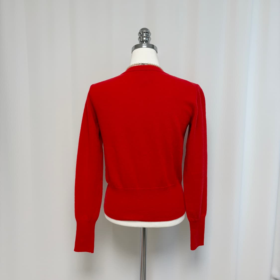 신상 비비안웨스트우드 베이직 울 가디건-레드 상품이미지9