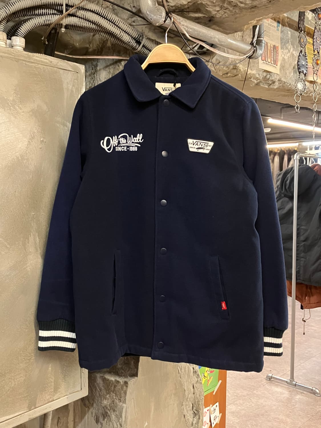 반스 울 코치 자켓 네이비 S #csz2509  상품이미지1