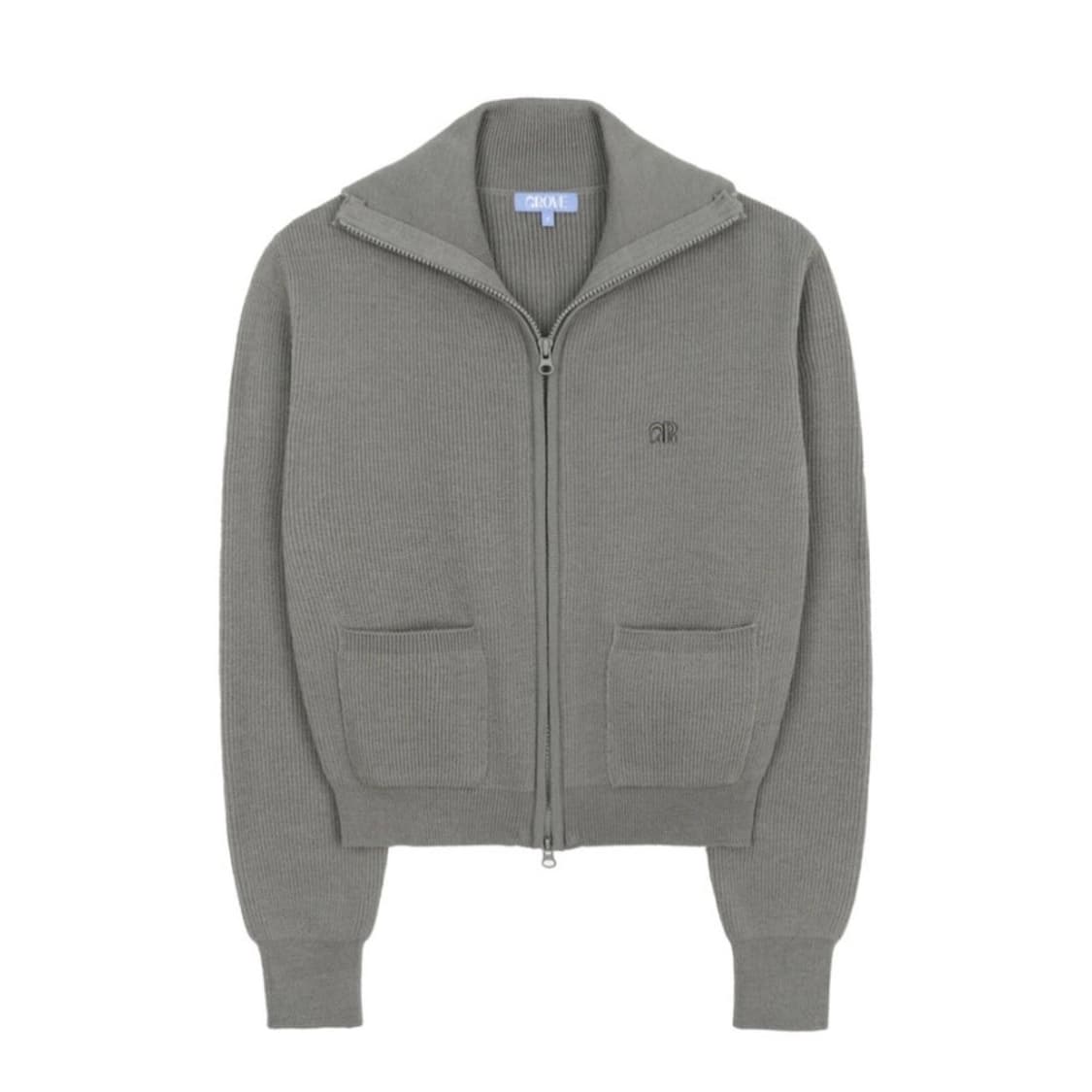 그로브 Pout cardigan 니트 집업 그레이 상품이미지1