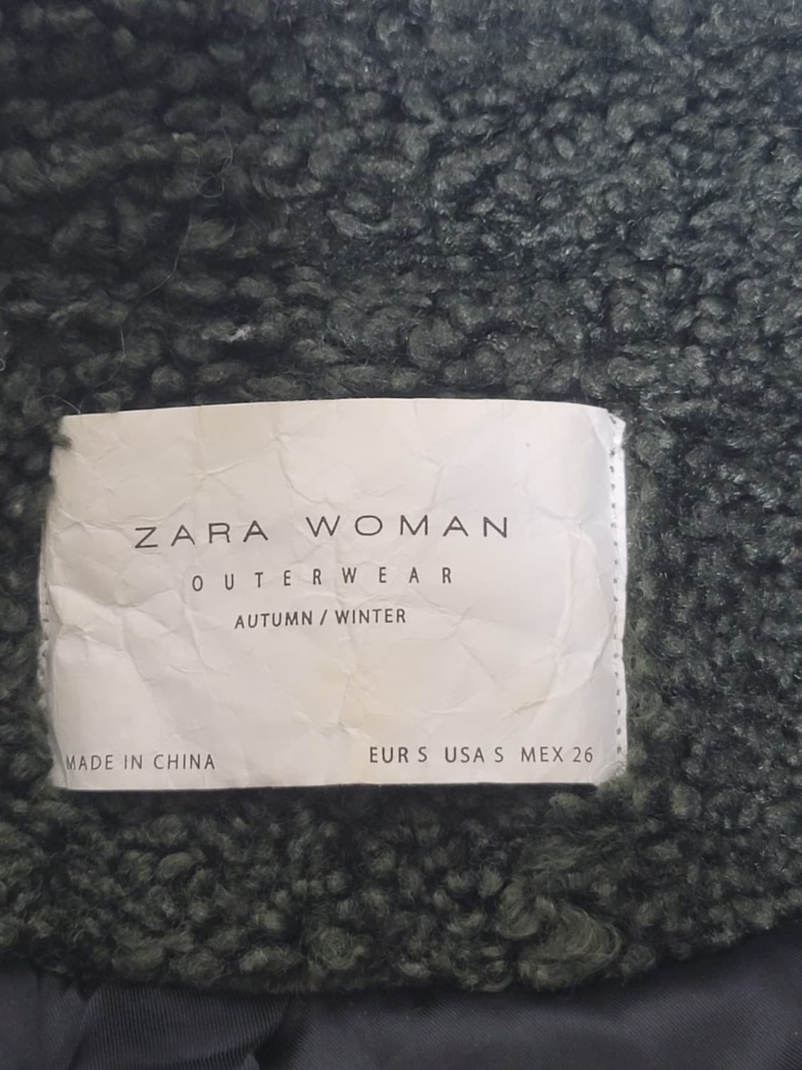 ZARA WOMAN 뽀글이 코트 S 상품이미지2