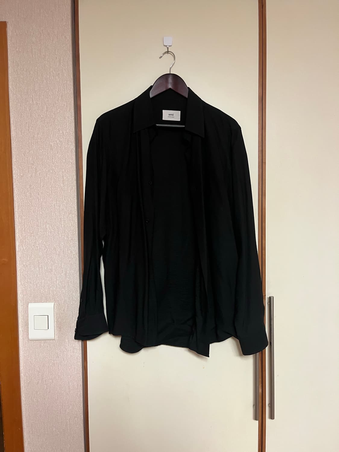 ami paris 블랙 레이온 셔츠 3 상품이미지1