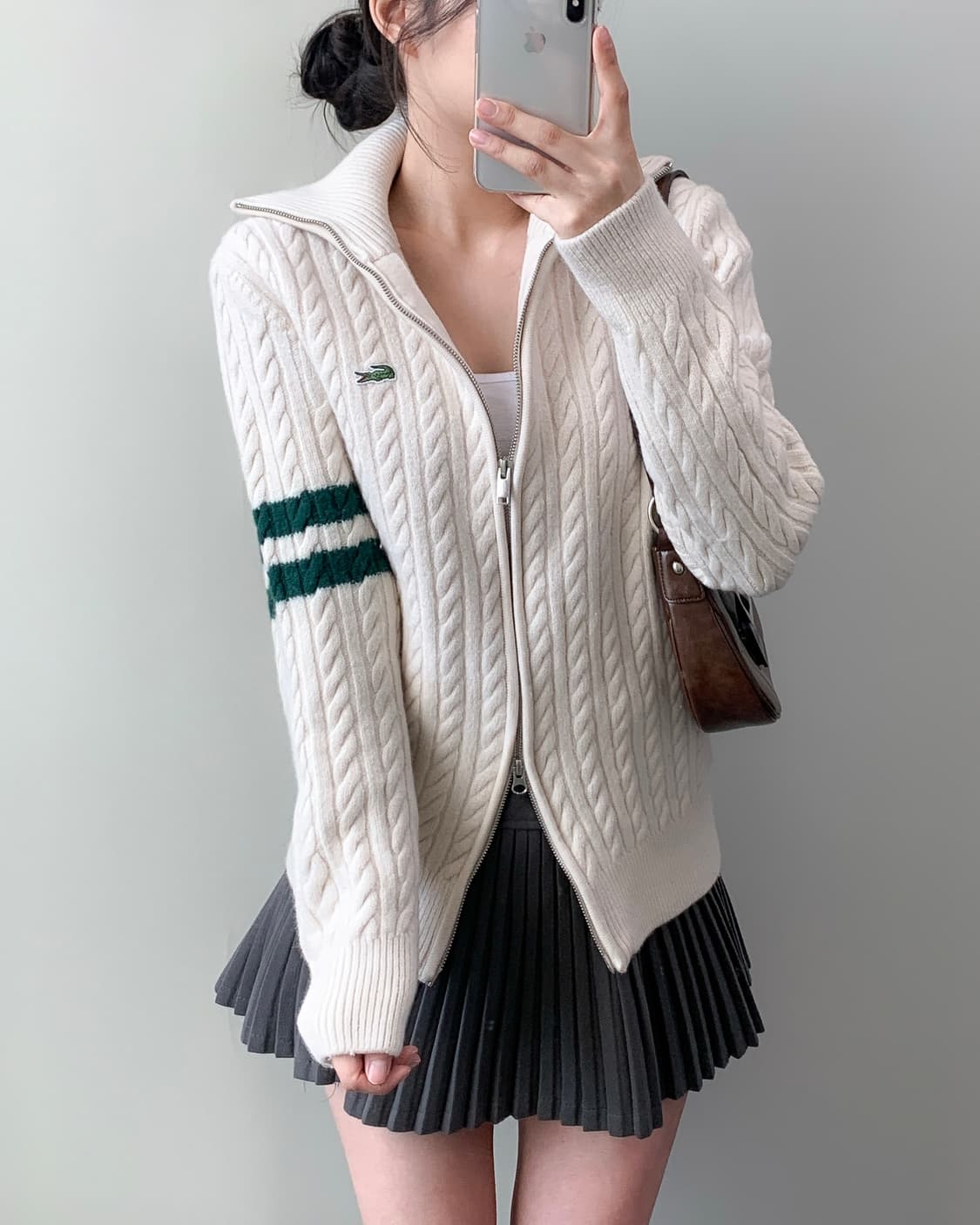 라코스테 니트 집업 상품이미지1