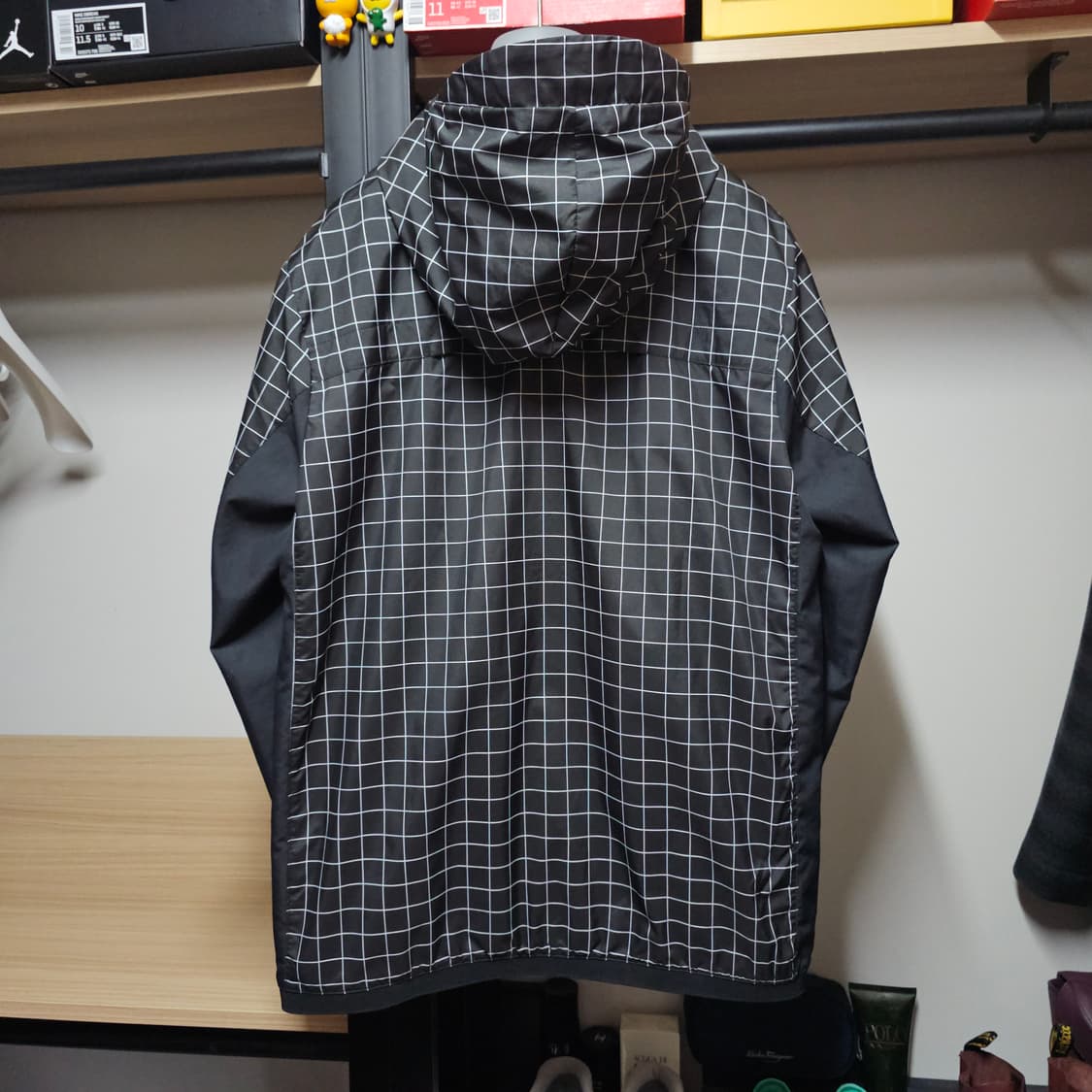 아디다스 Windproof 윈도파인체크 남성후드자켓 100 상품이미지3