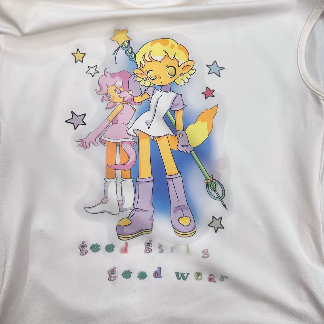 Weebi White One Shoulder Crop Top  상품이미지4