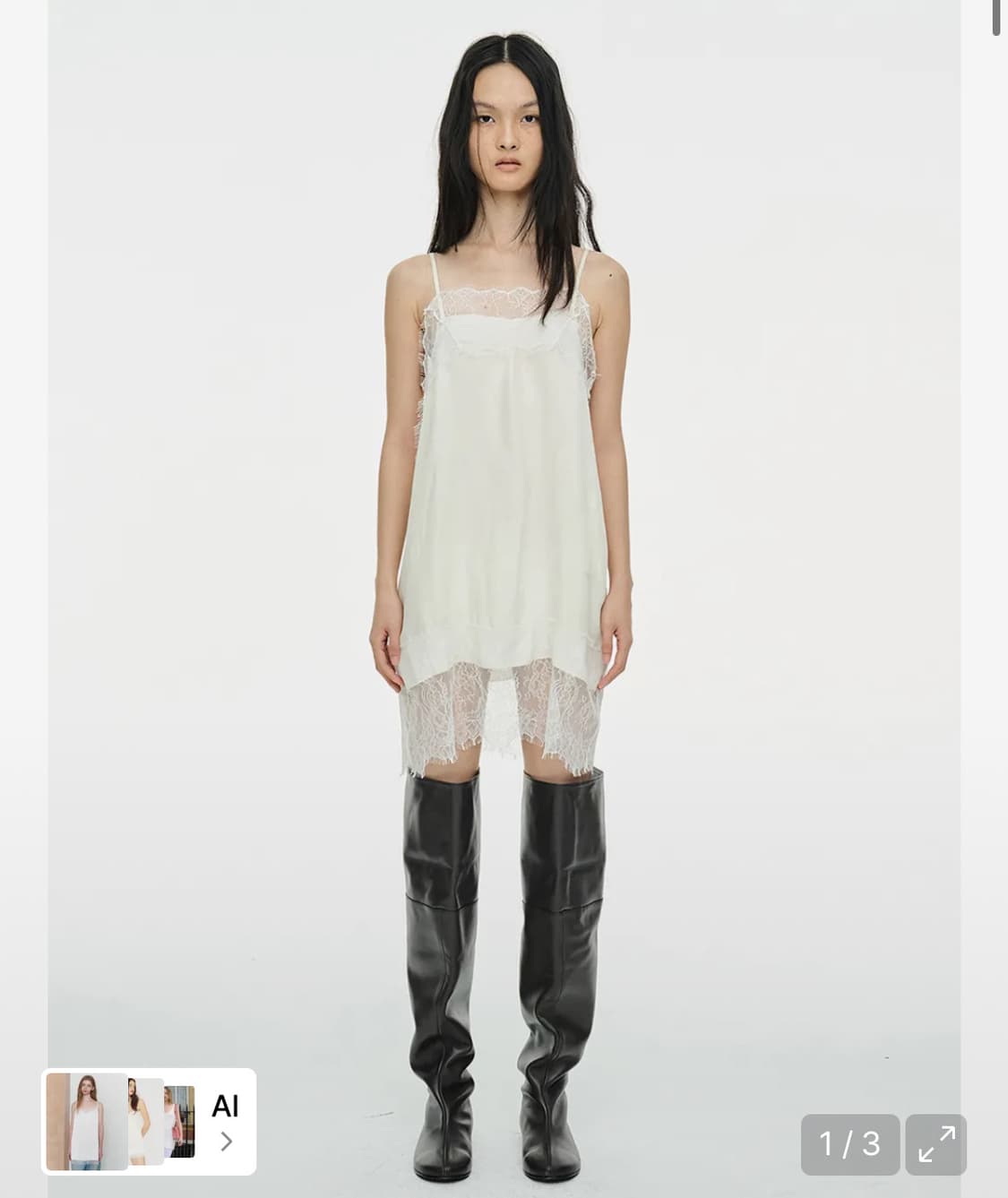 세릭 레이스 슬립 드레스 상품이미지1