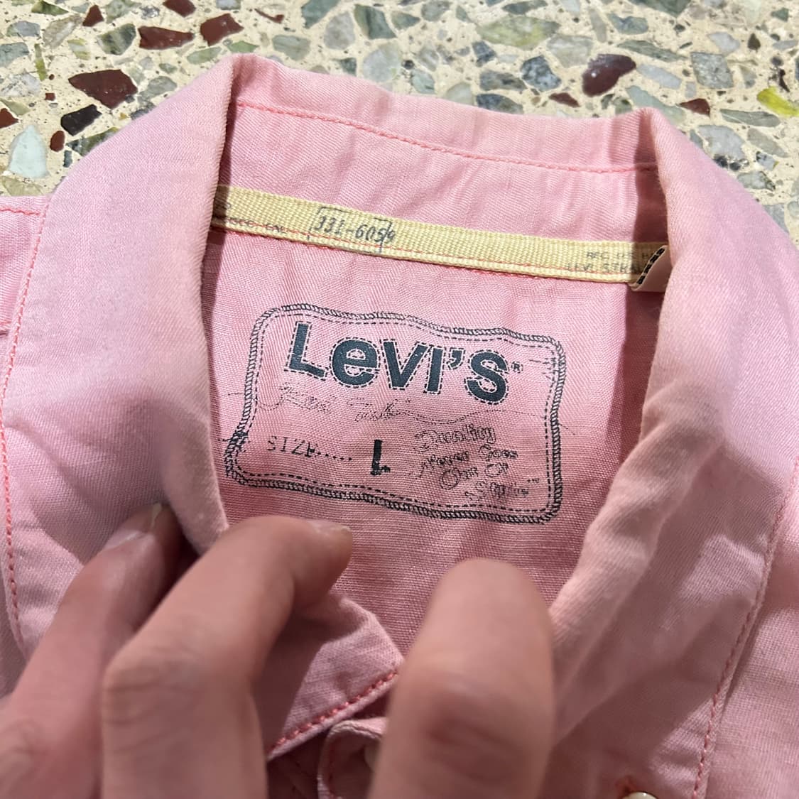리바이스(Levis) 핑크 웨스턴 셔츠 상품이미지5