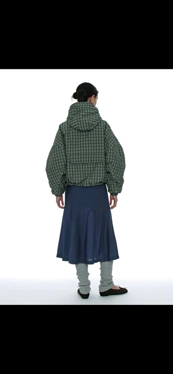 [파르티멘토우먼x송이송이] 리버시블 후디드 윈드브레이커_블랙 상품이미지1