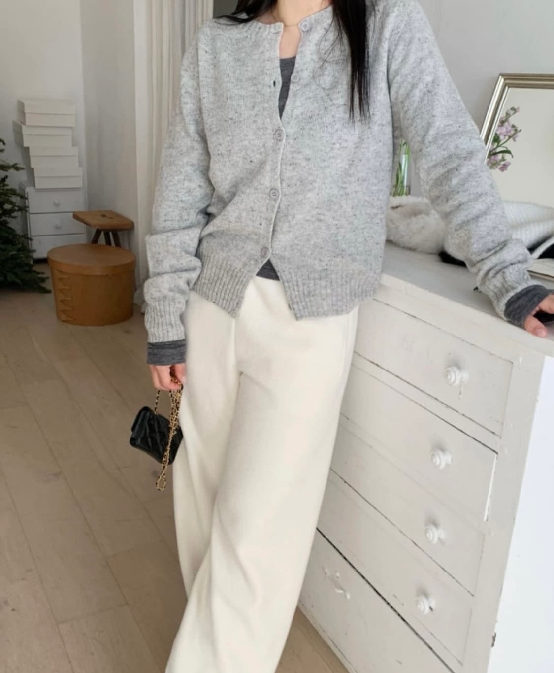 플라넬fllanel 플리스팬츠 아이보리 새상품 상품이미지1