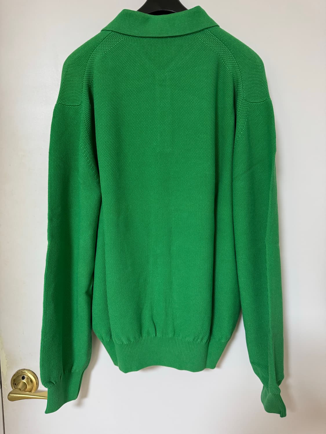 인더로우 코튼실크 니트 폴로 빈티지 그린 3사이즈 상품이미지8