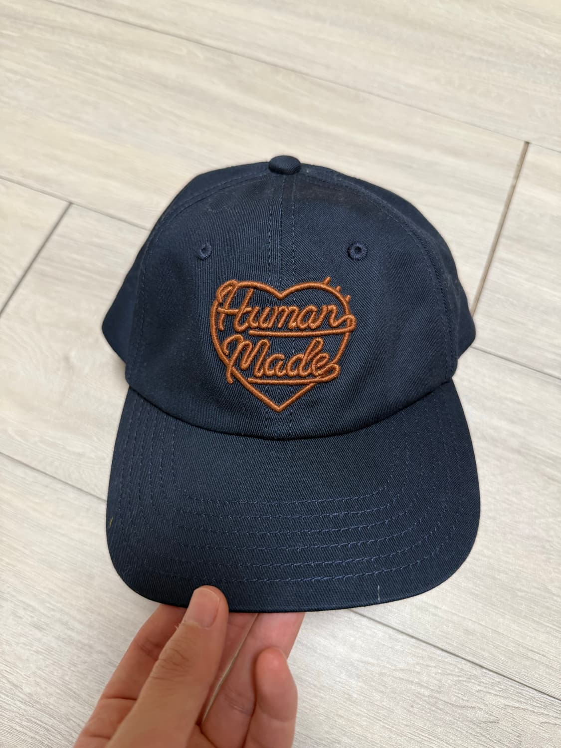 휴먼메이드 로고 자수 캡 네이비 상품이미지1