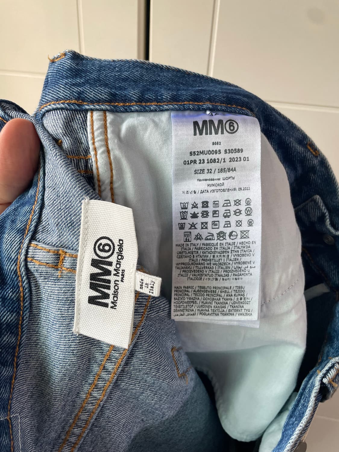 [32] MM6 메종 마르지엘라 데님 버뮤다 쇼츠 새제품 상품이미지10