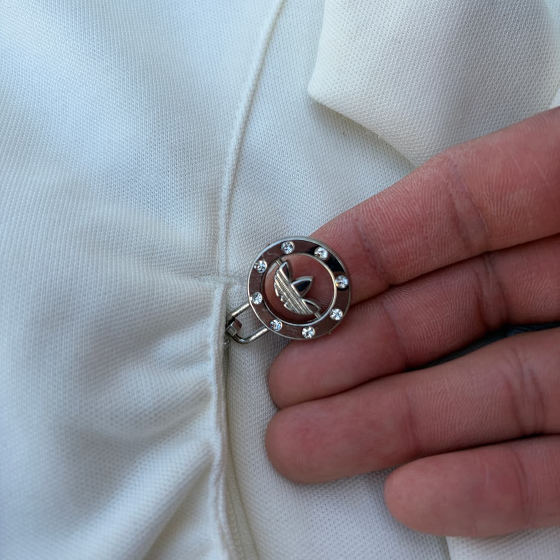 85)아디다스 큐빅 글리터 로고 트랙탑 크롭 져지 상품이미지4