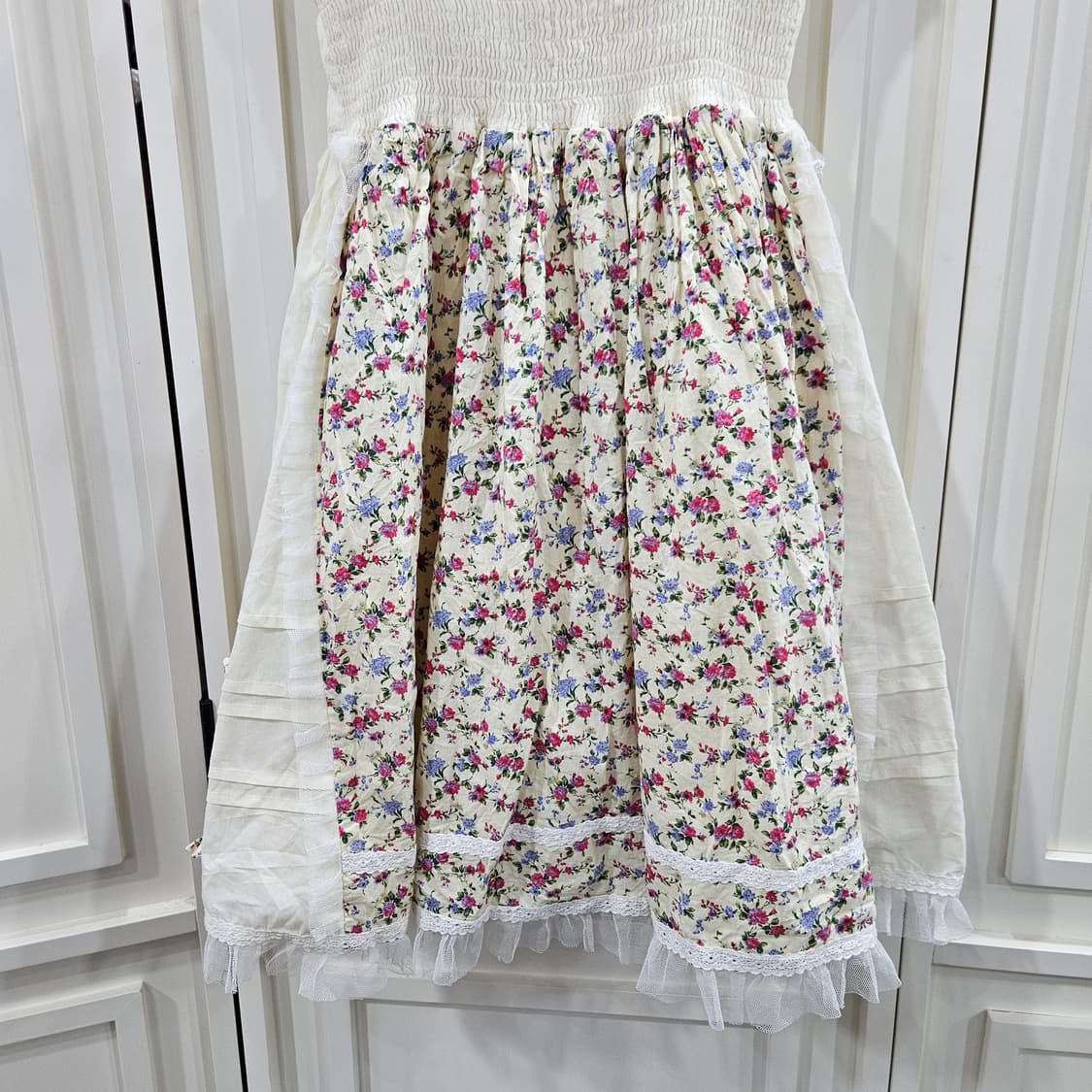 플라워 레이스 끈 원피스 상품이미지7