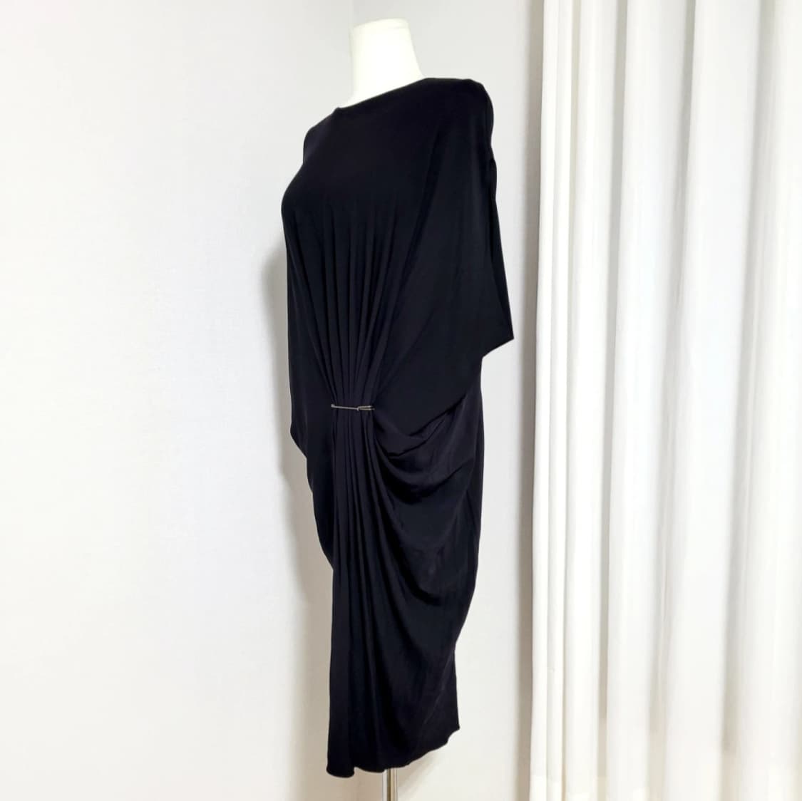 프랑스 오리지널 랑방 파리 드레이핑 드레스 원피스 (55-77) 상태완벽 상품이미지2