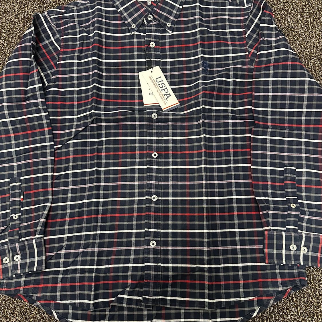 [새상품] POLO USPA 폴로 체크 셔츠 110(2XL) 상품이미지4