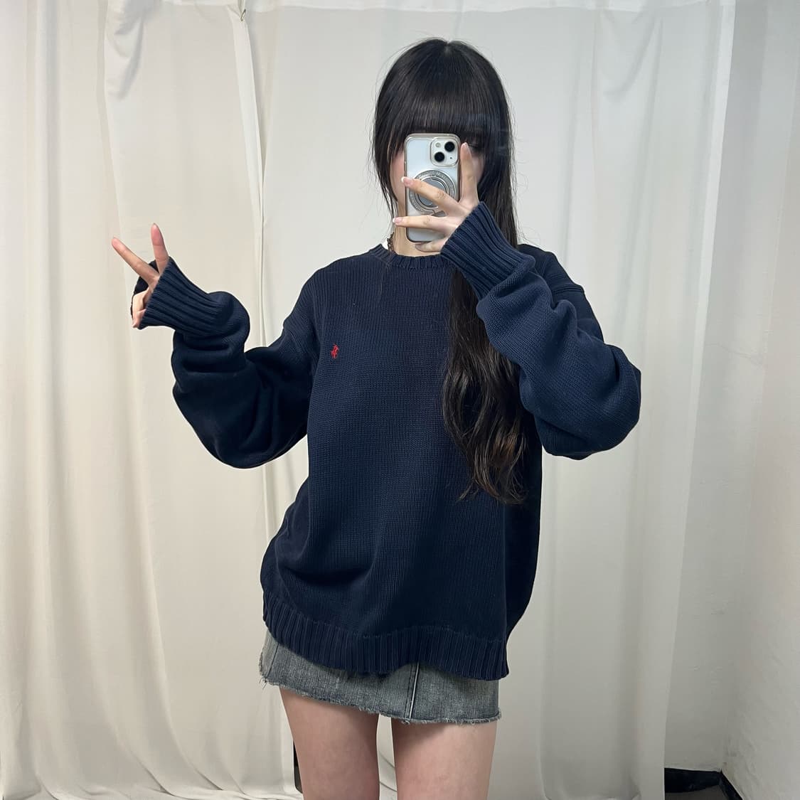 Polo Ralph Lauren navy knit 상품이미지2