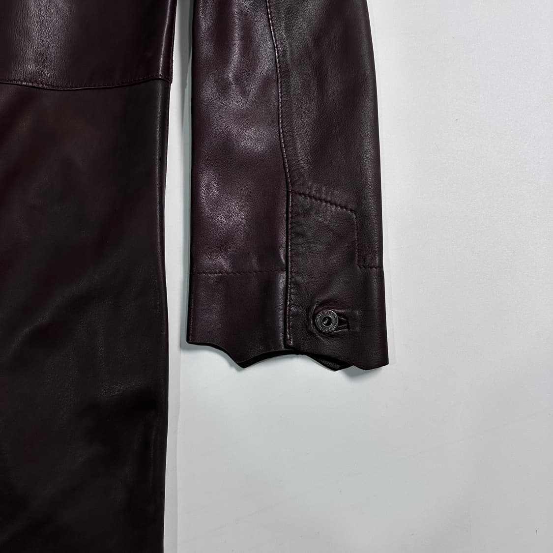 디젤 언발란스 레더 코트  상품이미지6