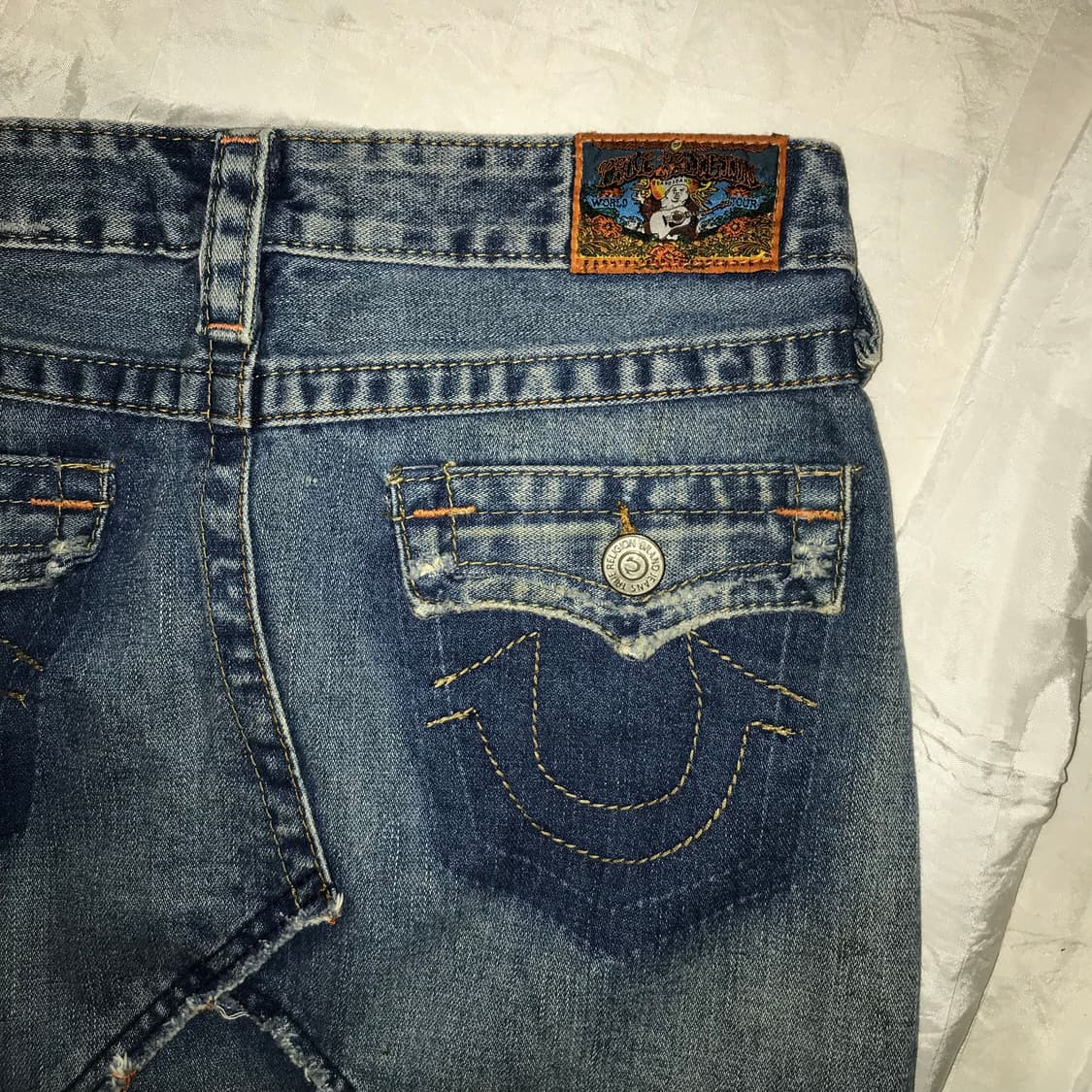 True Religion 트루릴리전 데님 미니스커트 상품이미지3