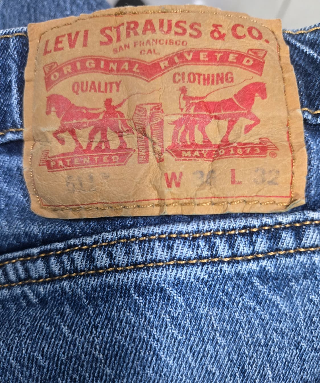 리바이스 511 데님팬츠 청바지 W36 L32 상품이미지6