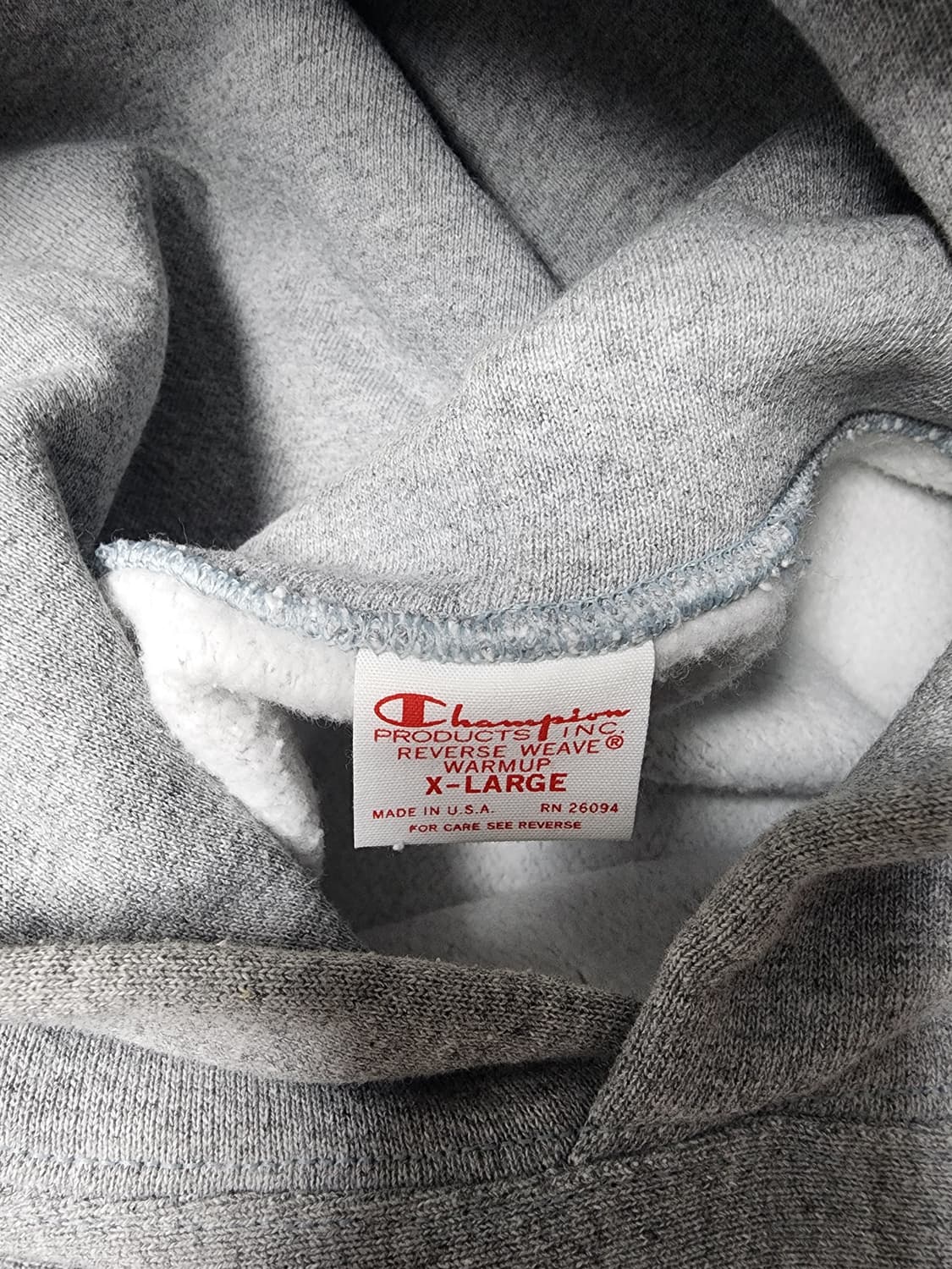 [XL] 챔피온 12.5oz 레드택 리버스위브  후드티 상품이미지4