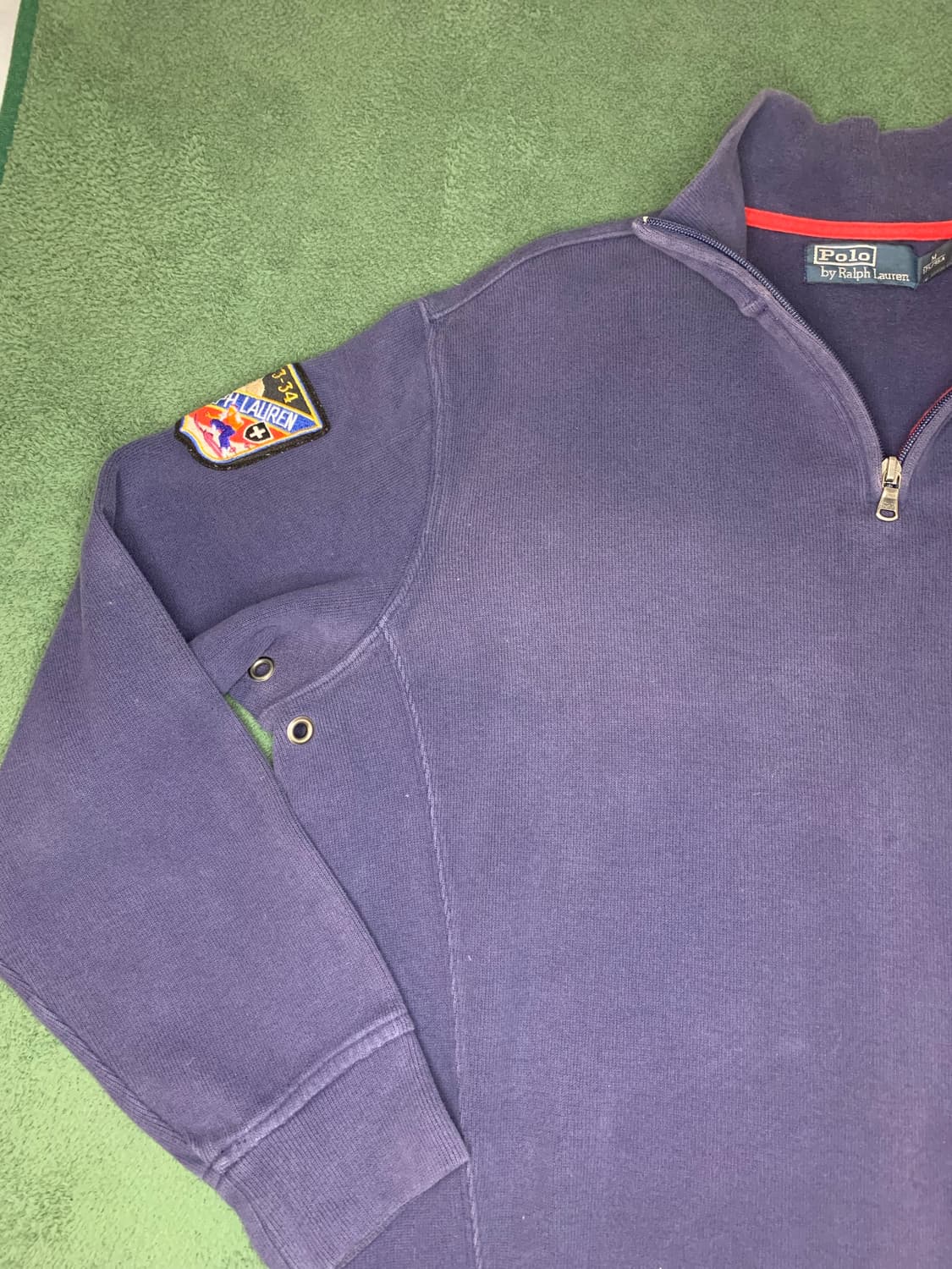 90년대 폴로 랄프로렌 반집업 니트입니다 상품이미지4