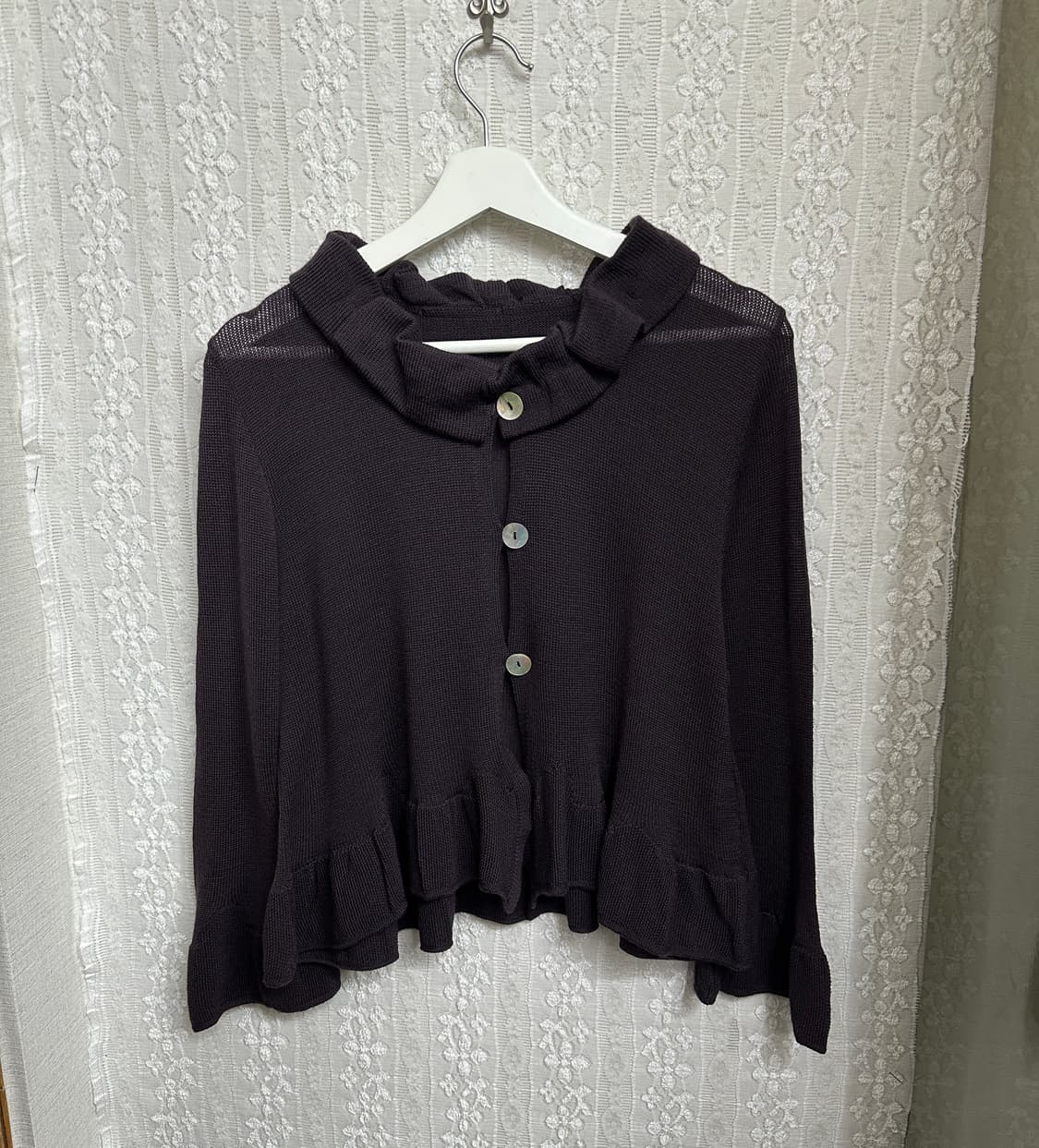 gipsy blue 러플 가디건 상품이미지2