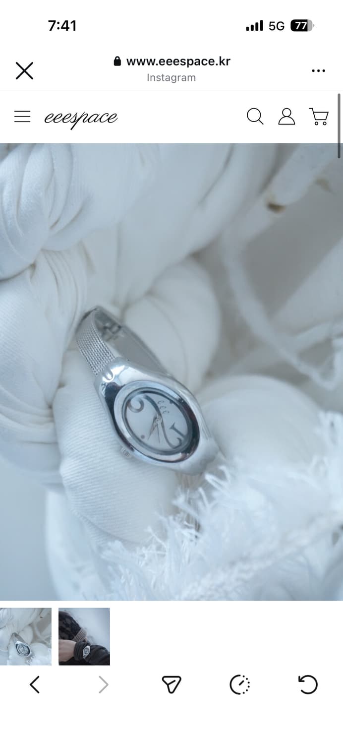 이스페이스 시계 space watch 실버 상품이미지1