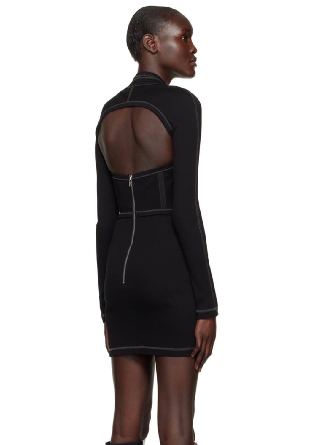 Dion lee 블랙 모듈러 코르셋 미니 드레스 상품이미지2