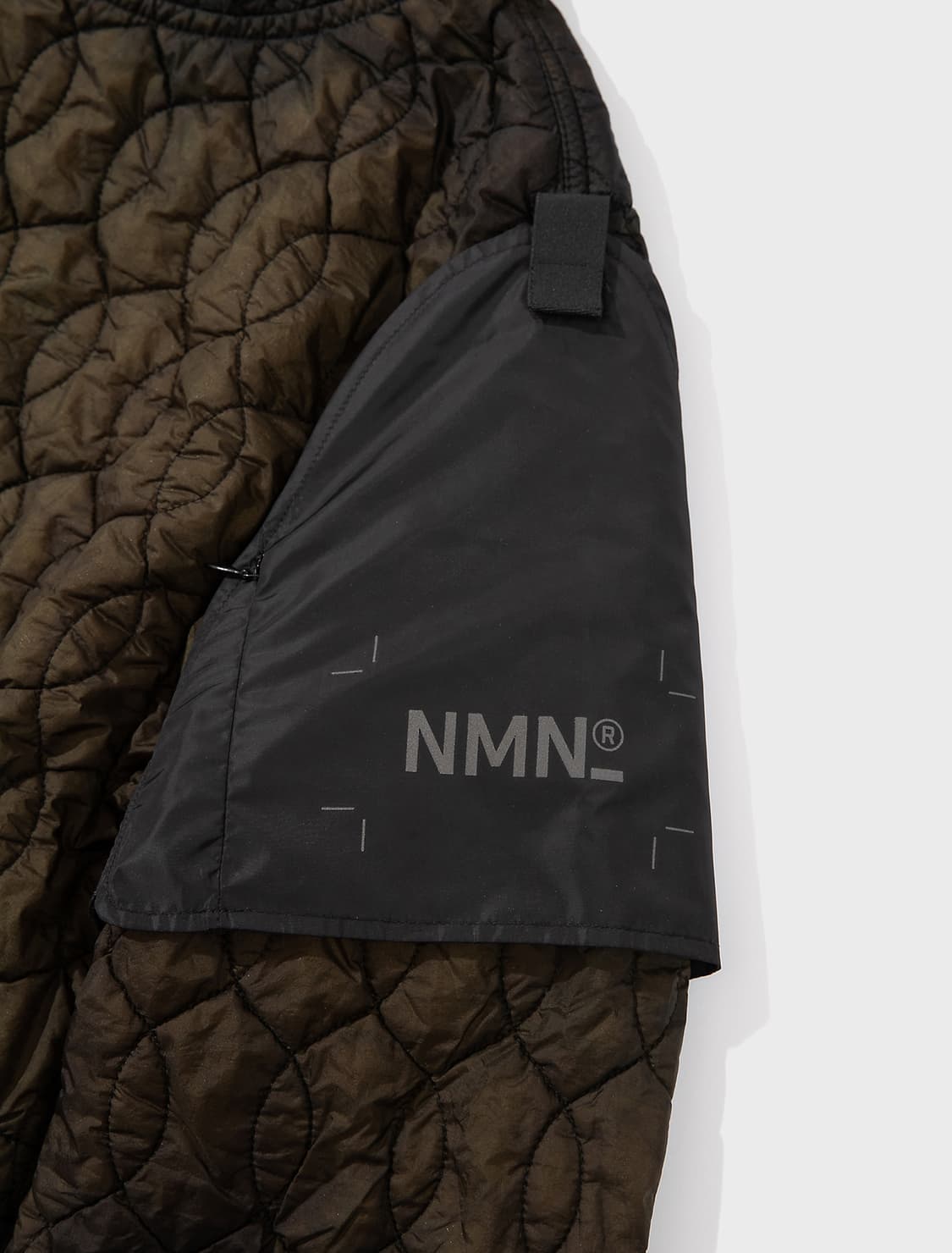 (새상품) 네멘 타이다이 퀼티드 후드 정글 그린 상품이미지4