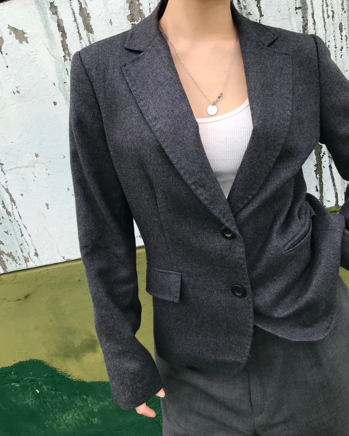 캐주얼 그레이 블레이저  상품이미지3